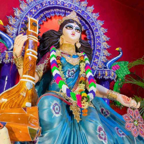 Saraswati Aarti English-Hindi